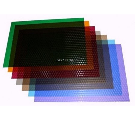 Обложки прозрачные пластиковые A4 0,18 мм, Кубик, коричневые