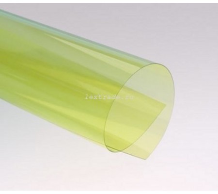 Обложки прозрачные пластиковые A4 0,18 мм, желтые