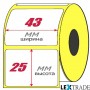 Термоэтикетки ЭКО 43х25 мм белого цвета